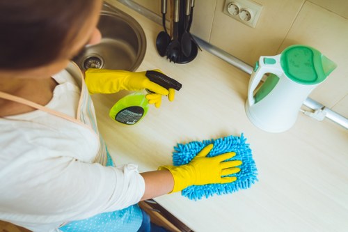 Upholstery stain removal for a fabric sofa