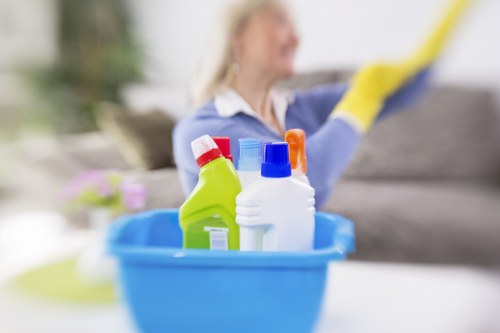 Clean and refreshed carpet surface after professional deep cleaning
