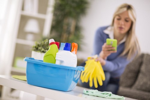 Deep carpet cleaning equipment removing dirt and dust